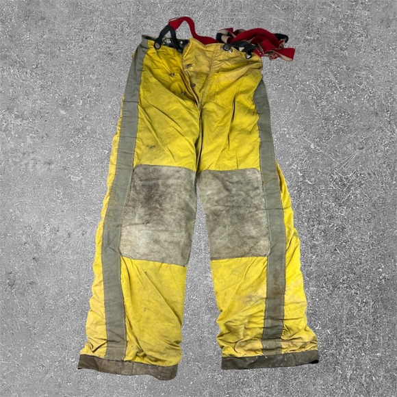 Globe Other - Globe Yellow Work Pants with Red Suspenders